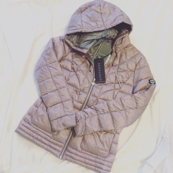 Host Pick Bernardo Mauve Midtown Puffer Jacket Size S - Picture 2 of 4